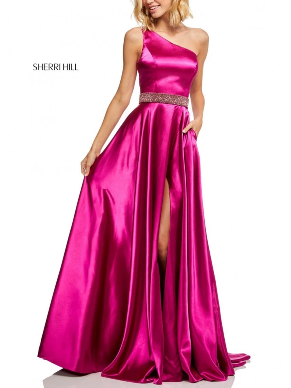 SHERRI HILL Prom/Pageant Dress 52565 in Magenta